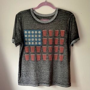 Beer Pong Flag Tee